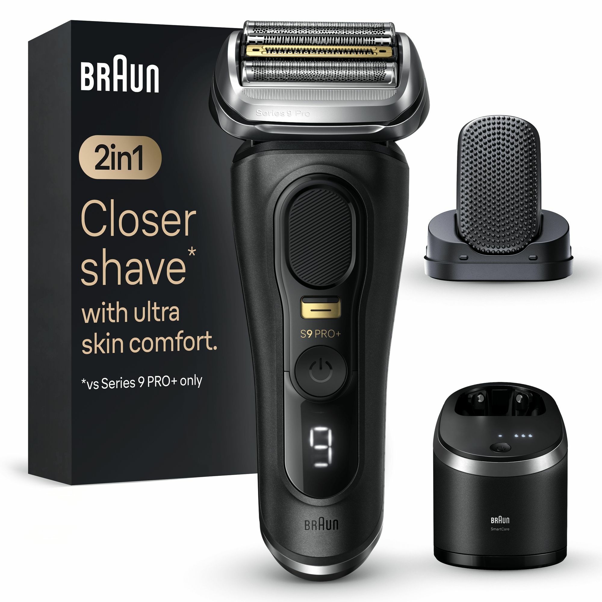 Braun Series 9 Pro+ 9590cc System wet&dry Atelier Black