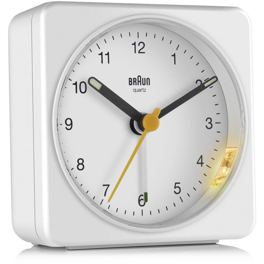 Braun BC 03 W Quarzwecker analog wei