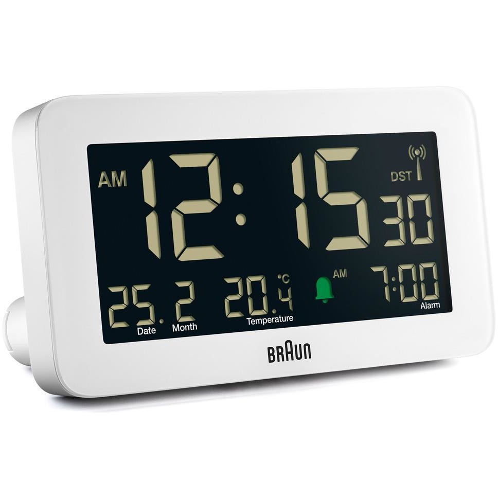 Braun BC10 DCF-W Funkwecker wei