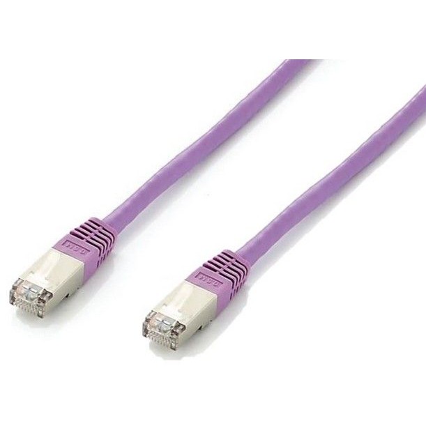 Equip Patchkabel Cat6A S/FTP 2xRJ45 5.00m lila Plat.LSZH Polybeutel
