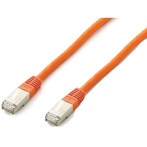 Equip Patchkabel Cat6A S/FTP 2xRJ45 0.50m orange Plat.LSZH Polybeutel