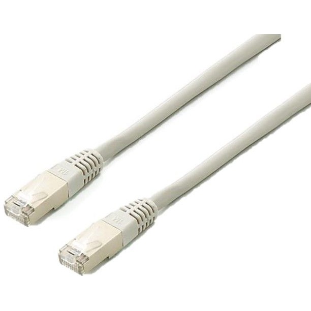 Equip Patchkabel Cat6A S/FTP 2xRJ45 15.00m grau Plat.LSZH Polybeutel