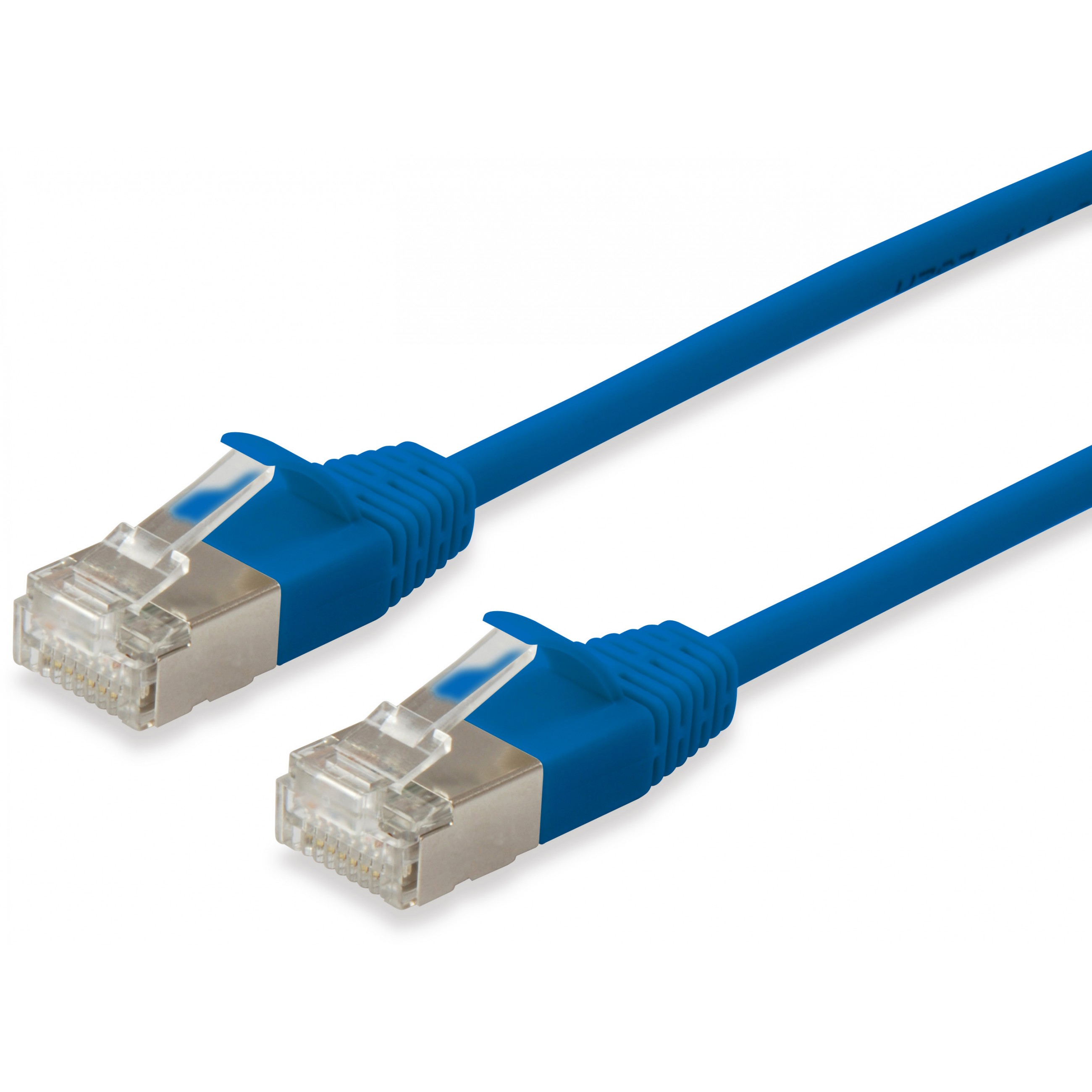 Equip Patchkabel Cat6A F/FTP 2xRJ45 0.50m blau Slim LSZH Polybeutel