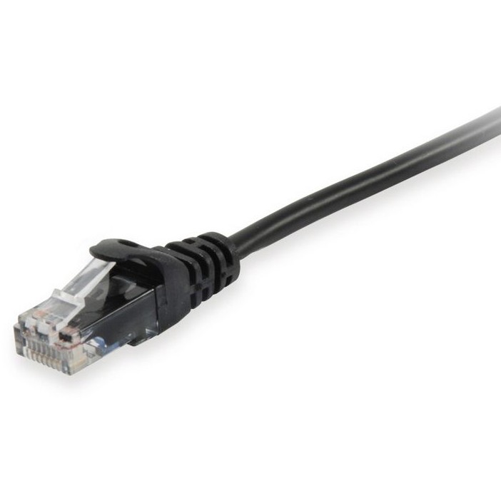 Equip Patchkabel Cat6A U/UTP 2xRJ45 15.00m schwarz LSZH Polybeutel