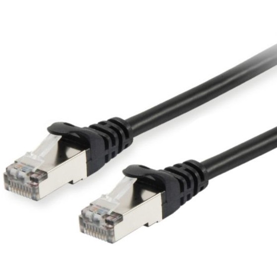 Equip Patchkabel Cat6 S/FTP 2xRJ45 3.00m schwarz LSZH Polybeutel