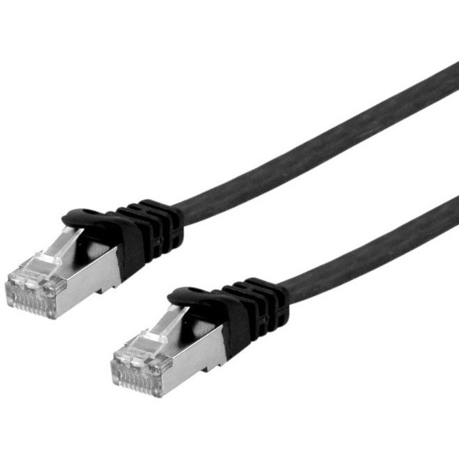Equip Patchkabel Cat6A U/FTP 2xRJ45 5.00m sw Flach LSZH Polybeutel
