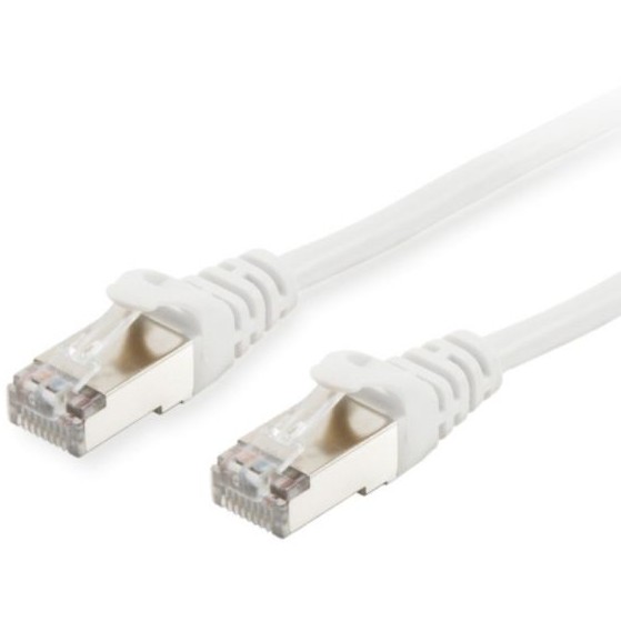 Equip Patchkabel Cat6A S/FTP 2xRJ45 0.15m weiß LSZH Polybeutel