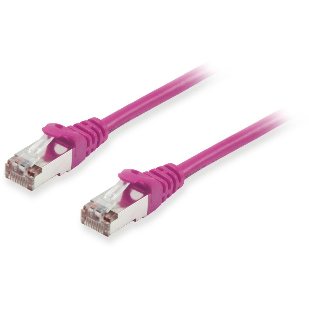 Equip Patchkabel Cat6A S/FTP 2xRJ45 0.25m lila LSZH Polybeutel