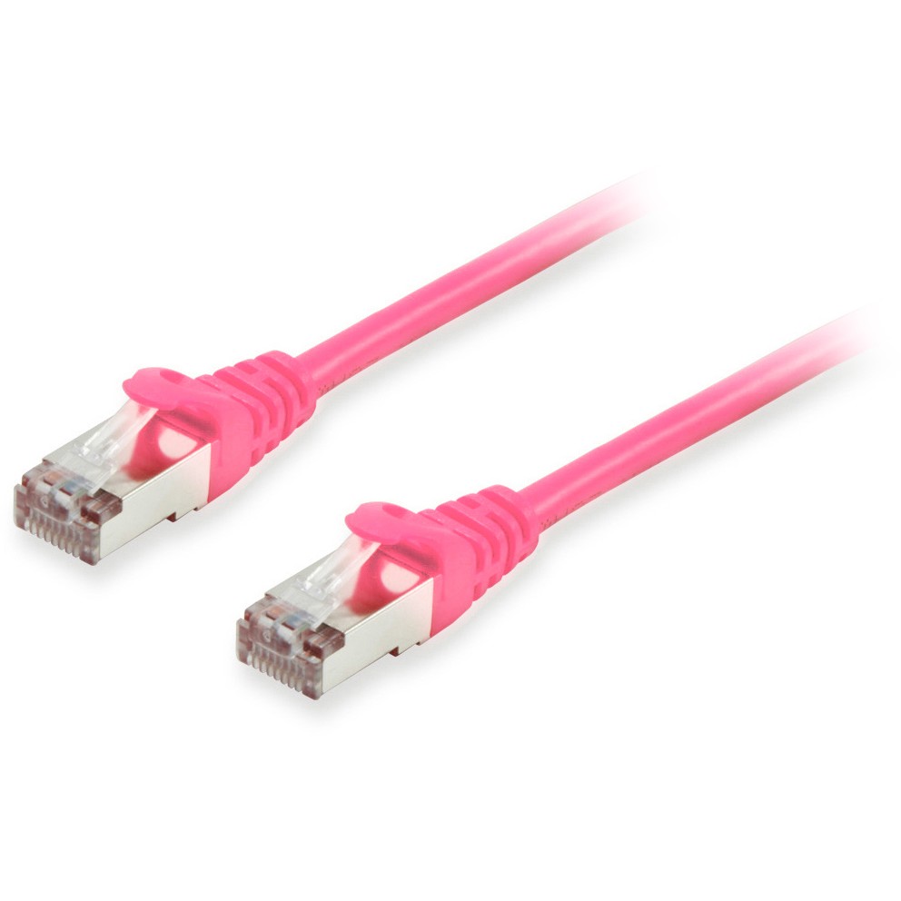 Equip Patchkabel Cat6A S/FTP 2xRJ45 25.00m pink LSZH Polybeutel