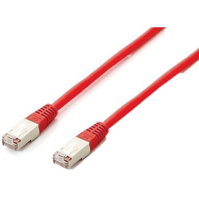 Equip Patchkabel Cat6A S/FTP 2xRJ45 1.00m rot Plat.LSZH Polybeutel