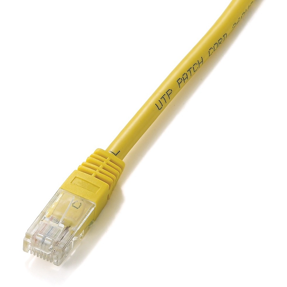 Equip Patchkabel Cat5e U/UTP 2xRJ45 10.00m gelb Polybeutel