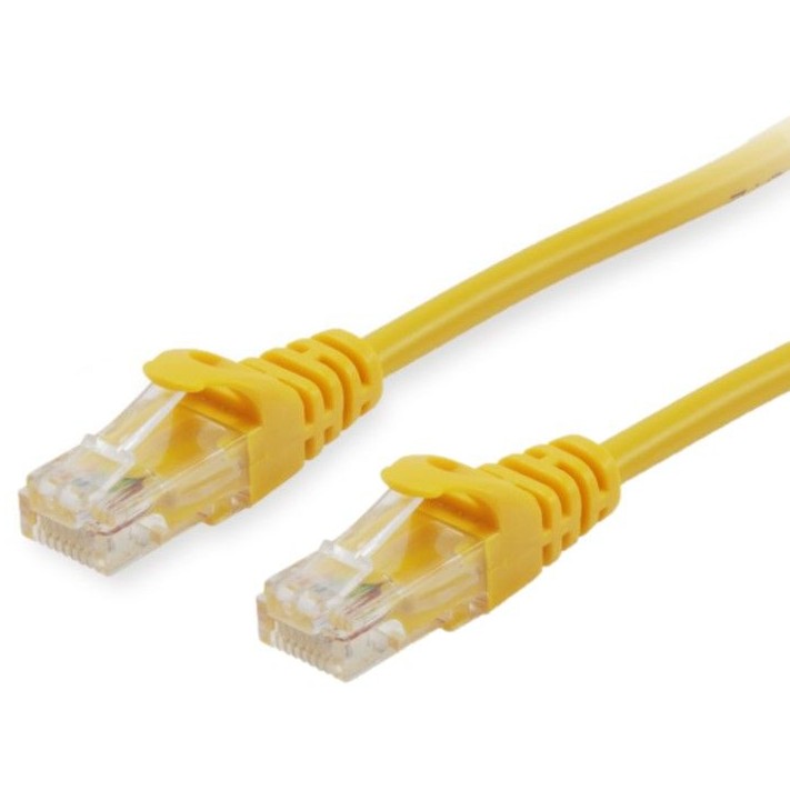Equip Patchkabel Cat6 U/UTP 2xRJ45 15.00m gelb Polybeutel
