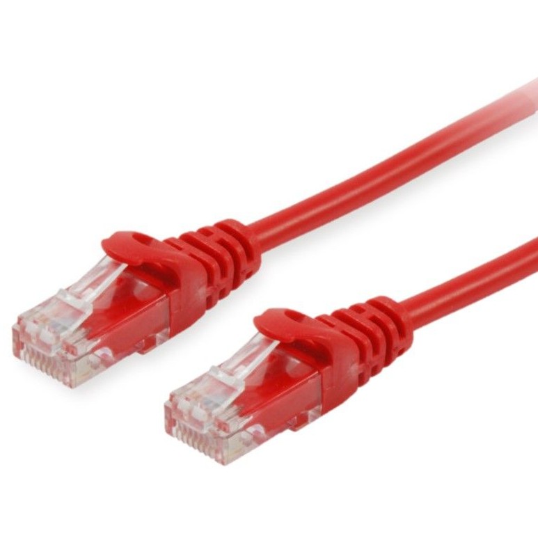 Equip Patchkabel Cat6 U/UTP 2xRJ45 7.50m rot Polybeutel