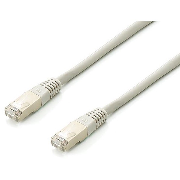 Equip Patchkabel Cat6A 5x/set S/FTP 2xRJ45 10.00m gr Plat.