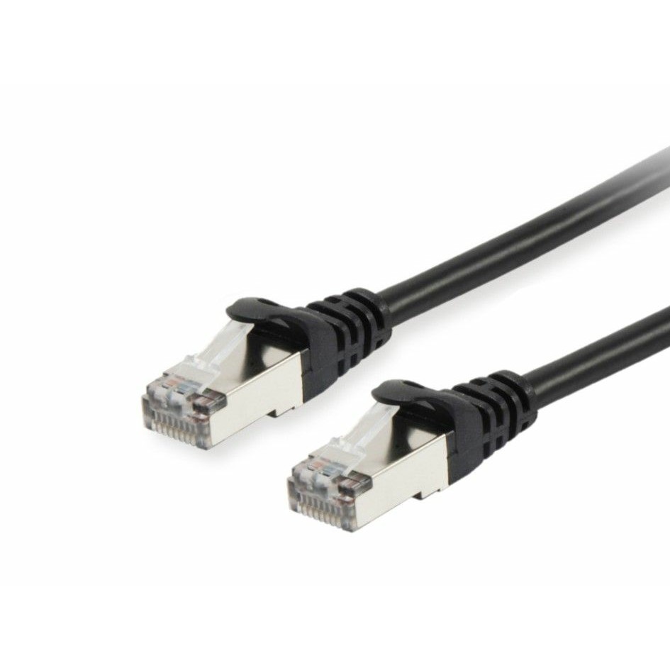 Equip Patchkabel Cat6 S/FTP 2xRJ45 0.15m schwarz LSZH Polybeutel