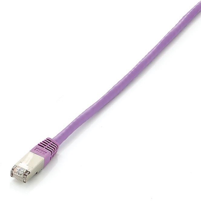 Equip Patchkabel Cat6 S/FTP 2xRJ45 7.50m violet LSZH Polybeutel