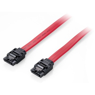 Equip Flachkabel SATA 6Gbps 1.00m m. Metallclip Polybeutel