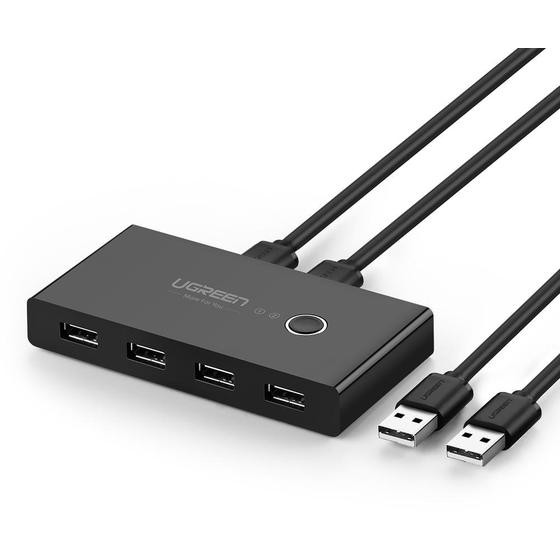UGREEN USB 2x4 Sharing Switch Selector Black