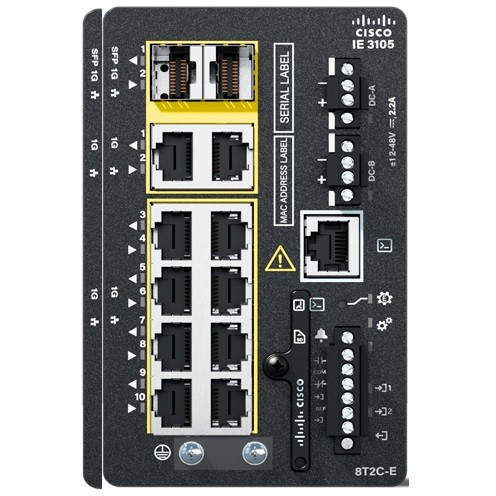 Cisco IE3105 W/8GE COPPER 2GE COMBO