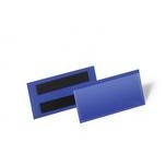 DURABLE magnetische Etikettentasche 100x38mm 50er Pck blau