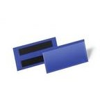 DURABLE magnetische Etikettentasche 150x67mm 50er Pck blau