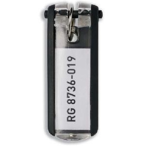 DURABLE Schlüsselanhänger Key Clip 6 Stück schwarz