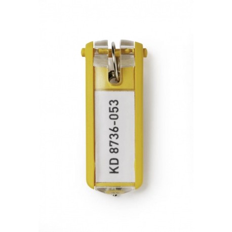 DURABLE Schlüsselanhänger Key Clip 6 Stück gelb