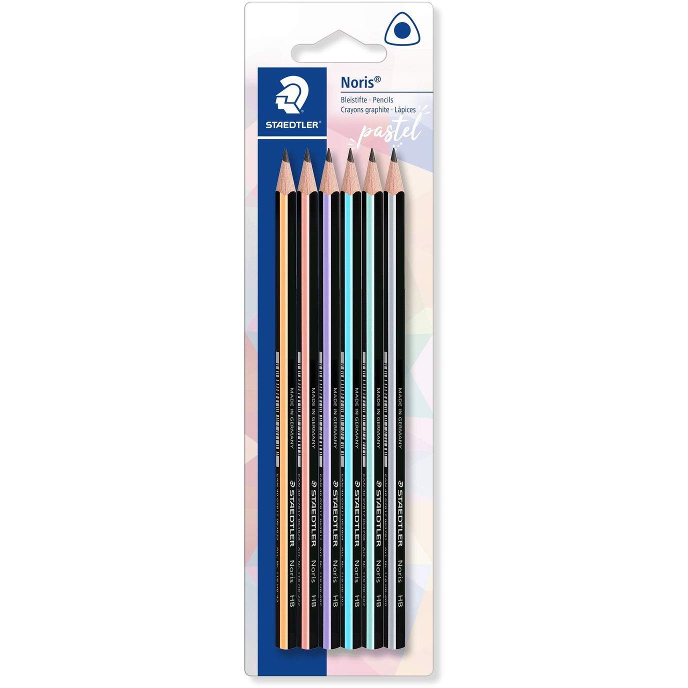 STAEDTLER Bleistift Noris pastel HB 6er-Set Dreikant
