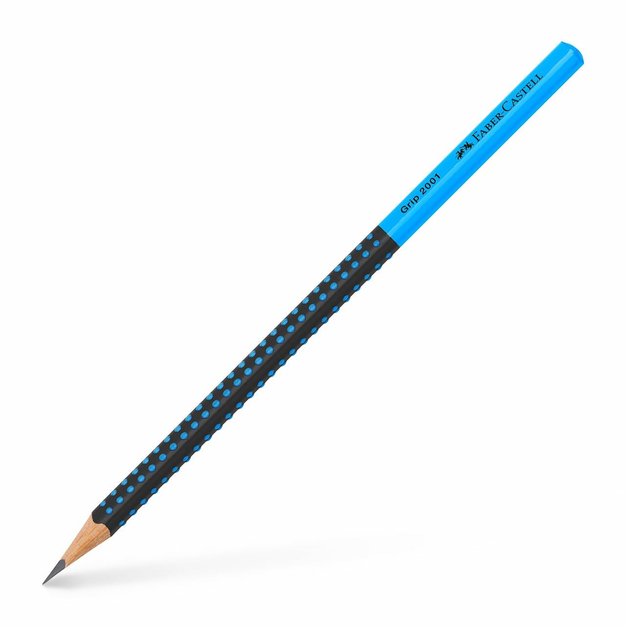 FABER-CASTELL Bleistift Grip 2001 Two Tone sw/blau 12er