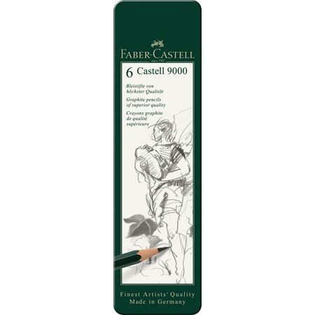 FABER-CASTELL Bleistift Castell 9000 6er Etui