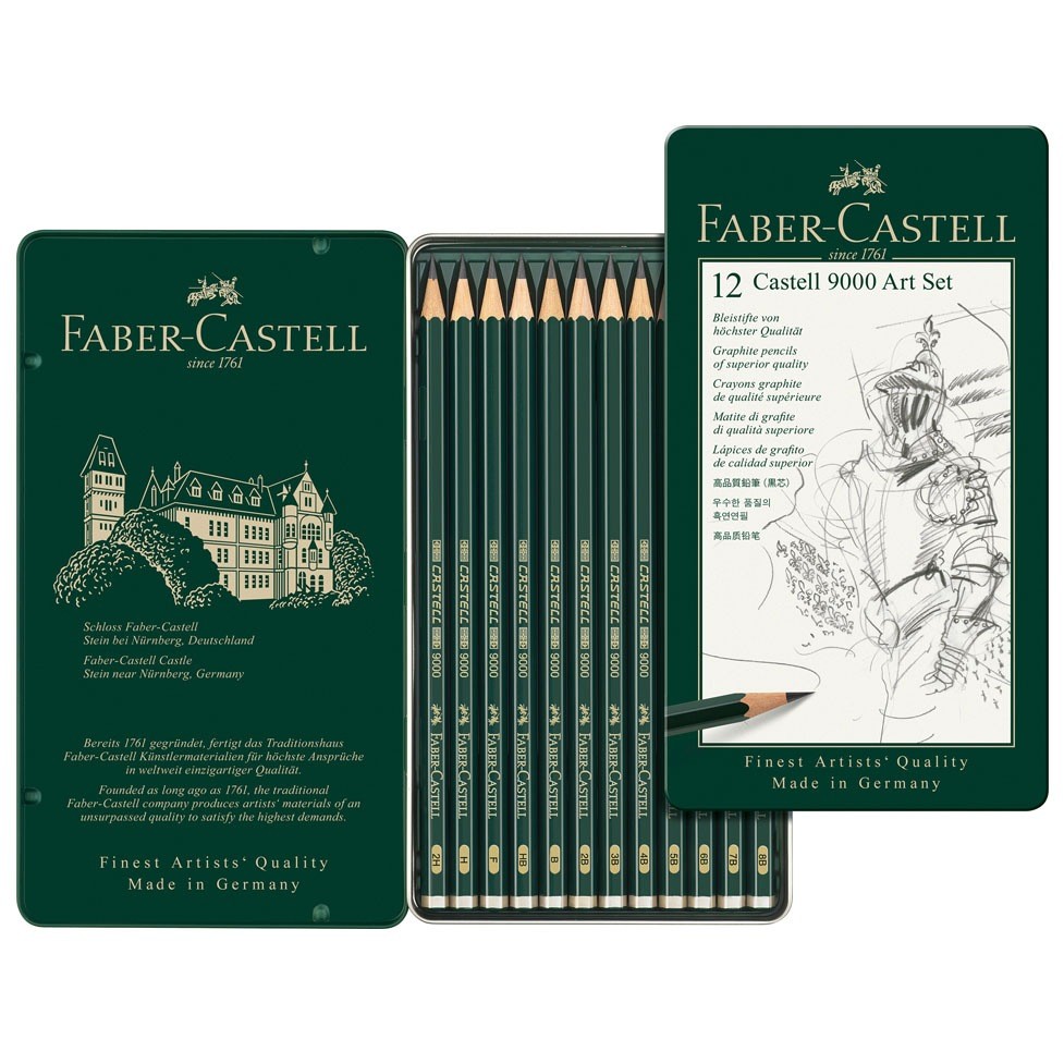 FABER-CASTELL Bleistift Castell 9000 12er Art Set