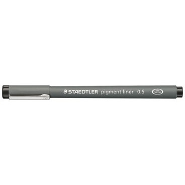 STAEDTLER pigment liner 0.5mm schwarz 10 Stück
