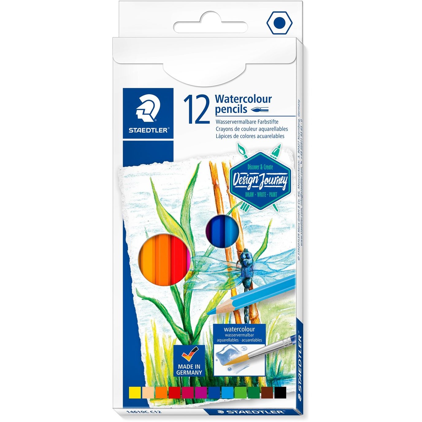 STAEDTLER Farbstift aquarell 12ST