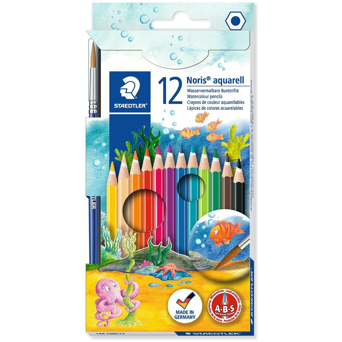 STAEDTLER Kartonetui Buntstift Noris aqua 12St