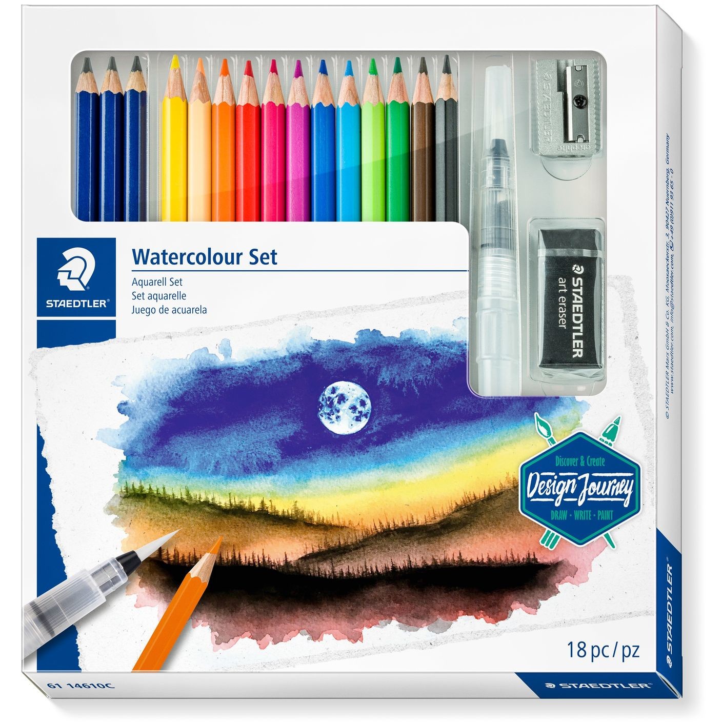 STAEDTLER Gemischtes Aquarell Set
