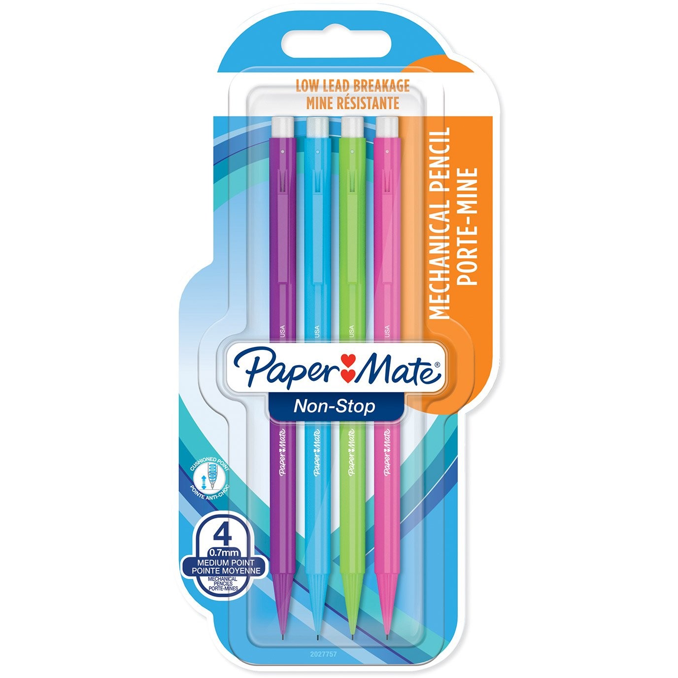 PAPER MATE Feinminenstift Non-Stop 4er 0.7mm Blister