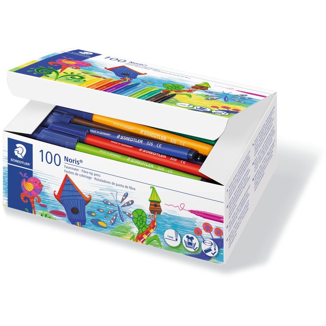 STAEDTLER Fasermaler Noris Club 100er Schulbox Set