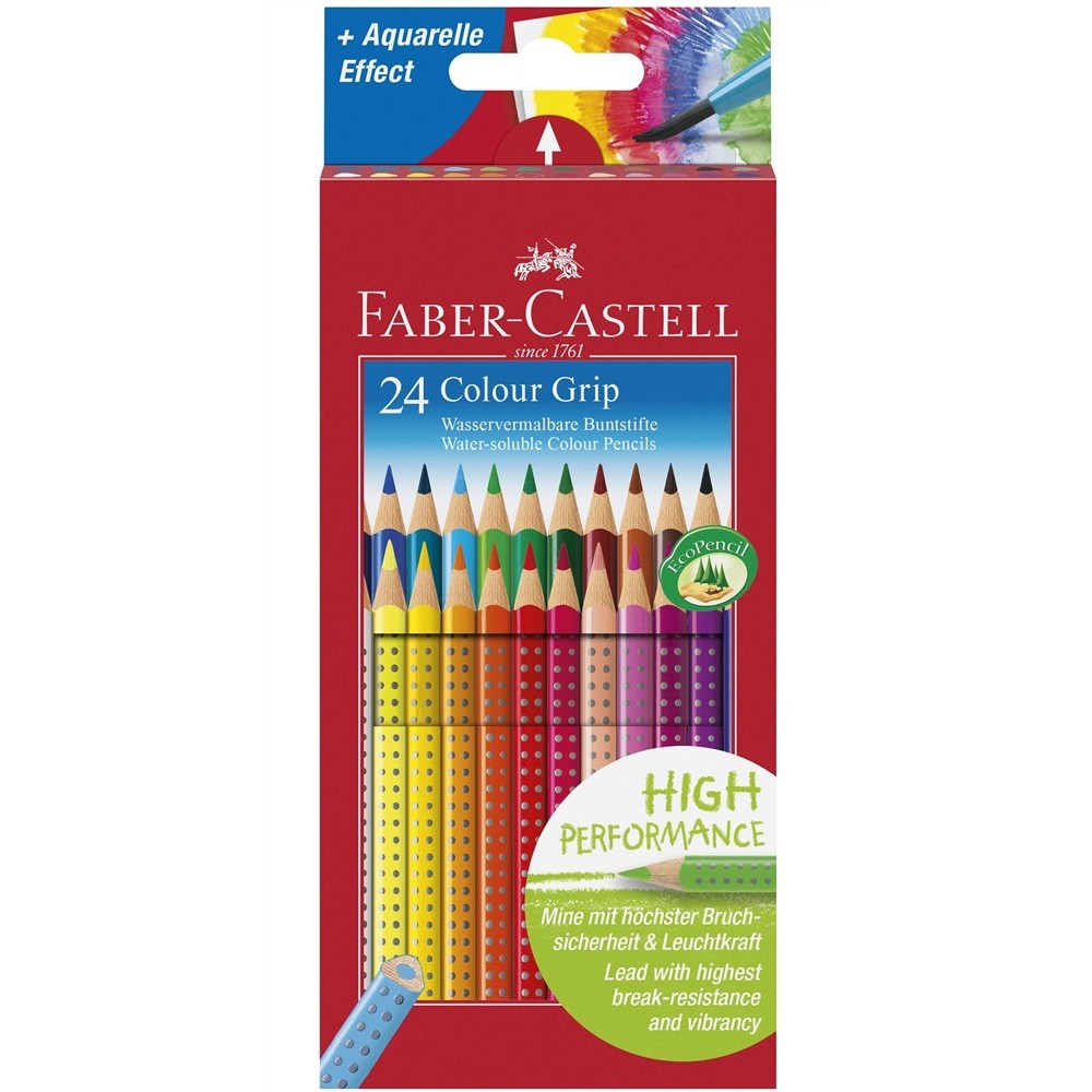 FABER-CASTELL Buntstift Colour Grip 24er Etui