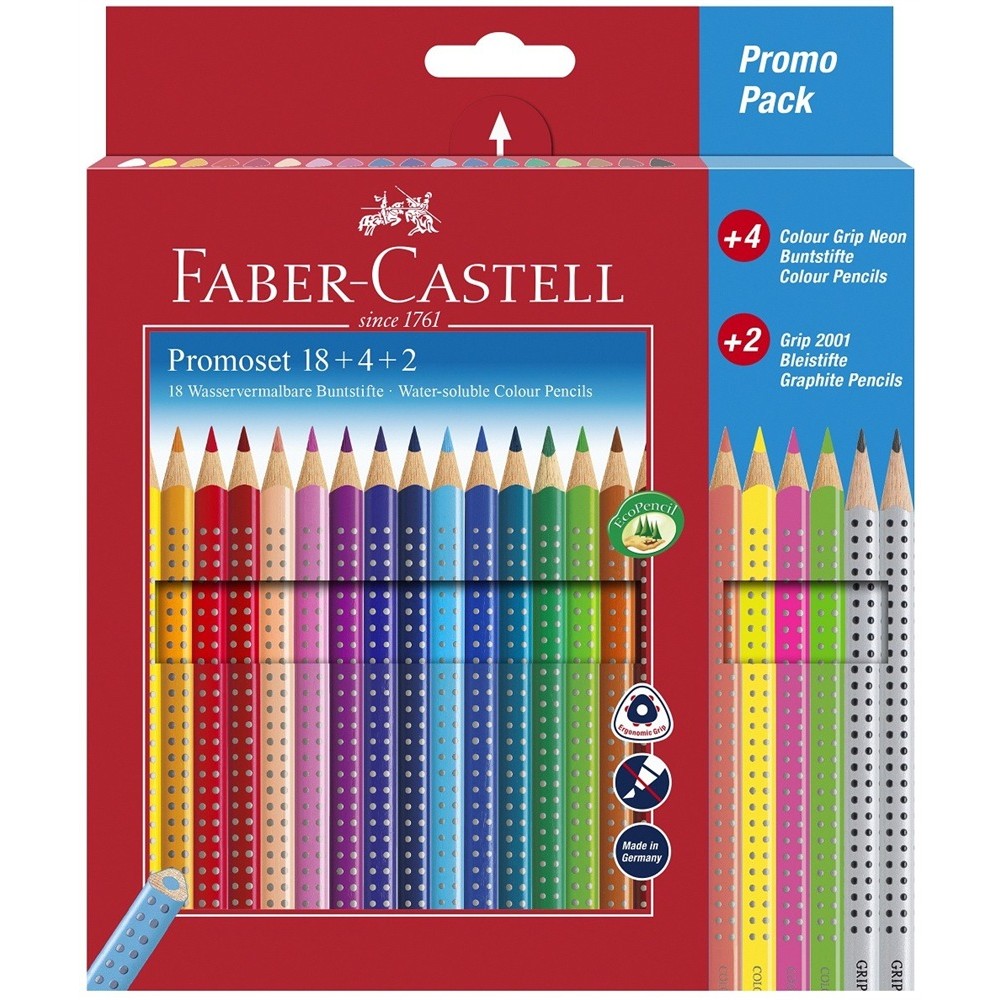 FABER-CASTELL Promotionset Colour Grip 18+4+2