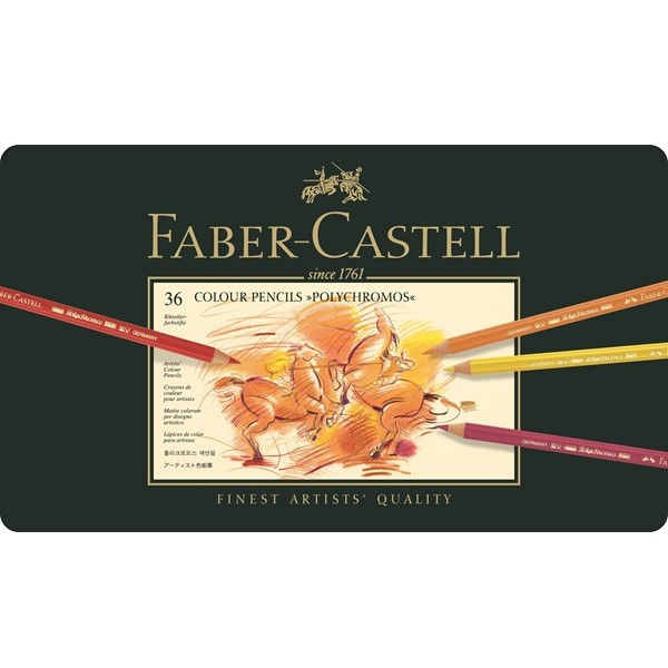 FABER-CASTELL Farbstift Polychromos 36er Metalletui