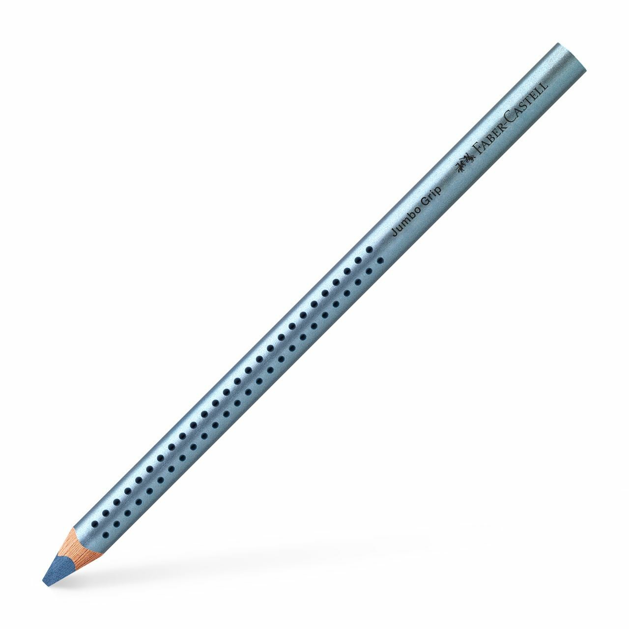 FABER-CASTELL Buntstift Jumbo Grip Blau Metallic 12er