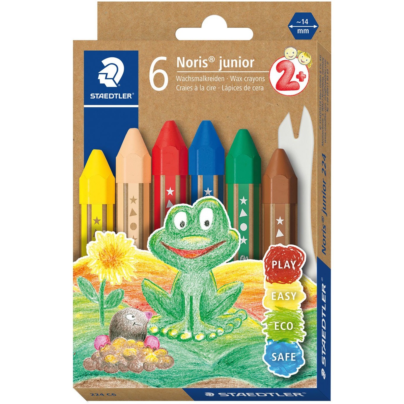 STAEDTLER Wachsmalkreide Noris junior 6 Stk. retail