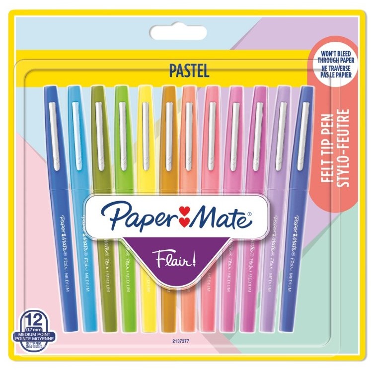 PAPER MATE Faserschreiber Flair 6er PASTELL M 0.7 mm Blister