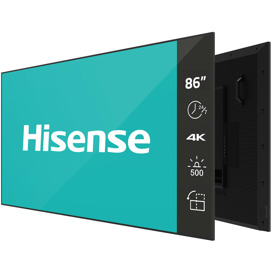 Hisense 86 Zoll 4K UHD IPS Digital Signage Display - 24/7 Operation
