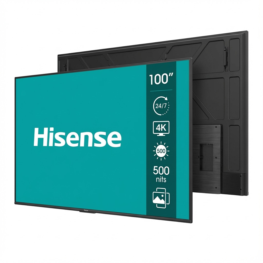 Hisense 100 Zoll 4K UHD IPS Digital Signage Display - 24/7 Operation