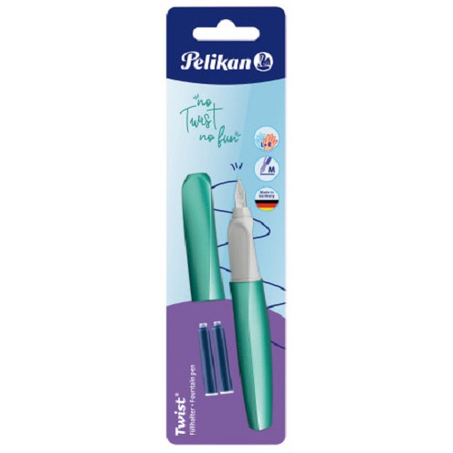 Pelikan Füller Twist Cold Alaska M f.Rechts-&Linkshänder Blister