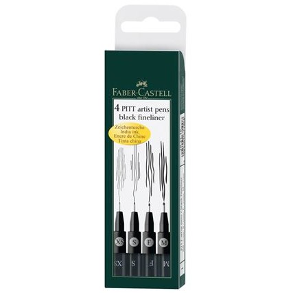 FABER-CASTELL Tuschestift Pitt Artist Pen Farbe 199 4x