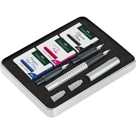 FABER-CASTELL Kalligrafie Set Grip Füller 1.1/1.4/ 1.8