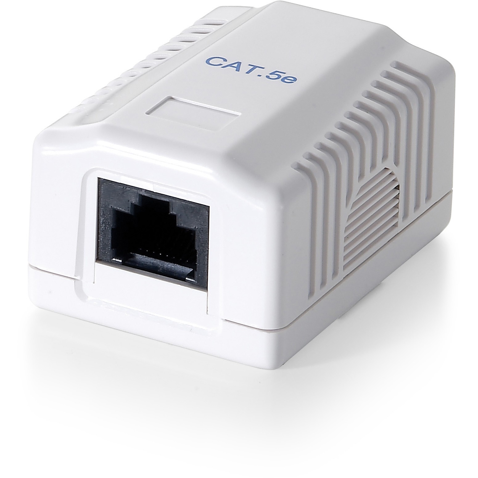 Equip Aufputzdose Cat6 1xRJ45 UTP Premium RAL 9010 Reinweiß Polybeutel