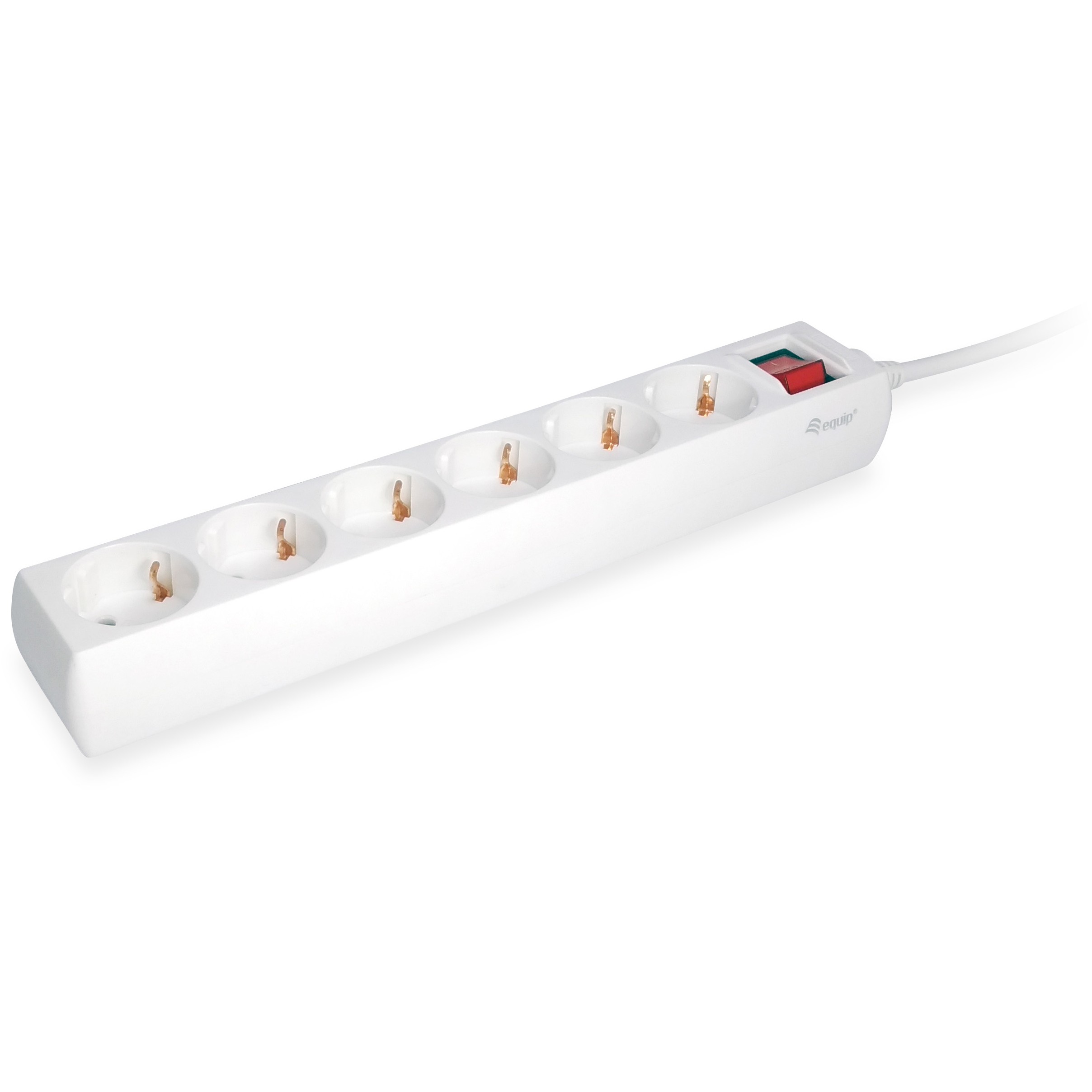 Equip Steckdosenleiste 6-fach Schuko 1.5m Kabel mit Schalter